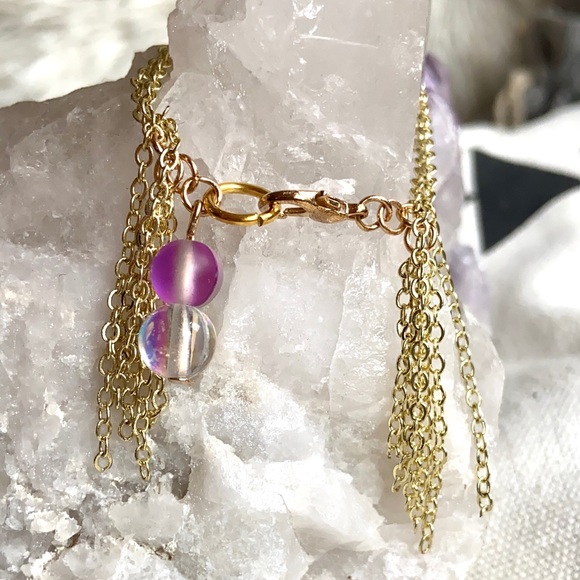 ⚡️HANDMADE RAINBOW AURA INTENTION BRACELET ⚡️ - Picture 6 of 8